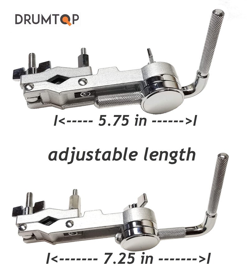 DRUMTOP CBM-1000 - Cowbell Mount with L-Rod - Adjustable Length & Angle Drum Clamp - Image 5