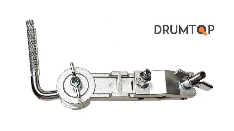 DRUMTOP CBM-1000 - Cowbell Mount with L-Rod - Adjustable Length & Angle Drum Clamp - Image 3