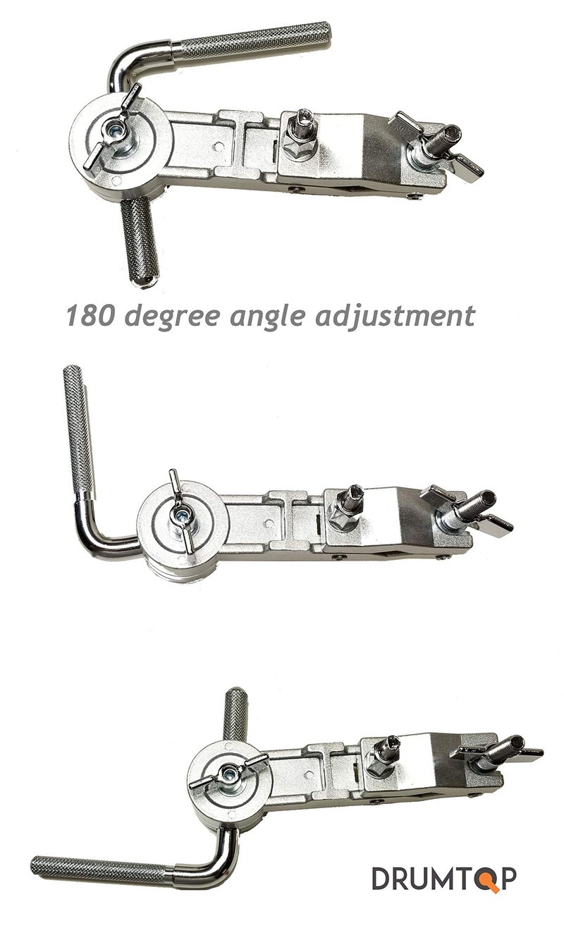 DRUMTOP CBM-1000 - Cowbell Mount with L-Rod - Adjustable Length & Angle Drum Clamp - Image 4
