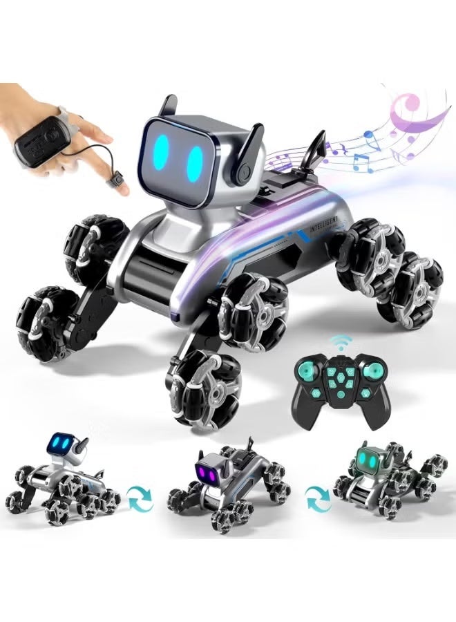Remote Control Robot Boys Toys 6-8, 8Wd Gesture Sensing Stunt Rc Robot Dog For Kid Boys 8-12, Rc Car Toys For Boys 5-7,Boys Christmas Birthday Gifts 8-12 - Image 1