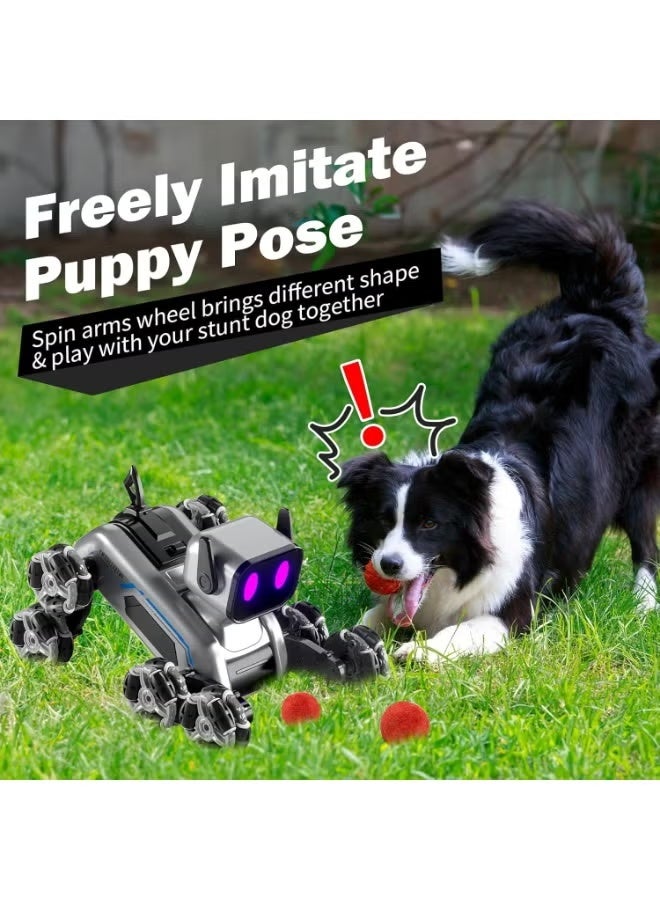 Remote Control Robot Boys Toys 6-8, 8Wd Gesture Sensing Stunt Rc Robot Dog For Kid Boys 8-12, Rc Car Toys For Boys 5-7,Boys Christmas Birthday Gifts 8-12 - Image 2