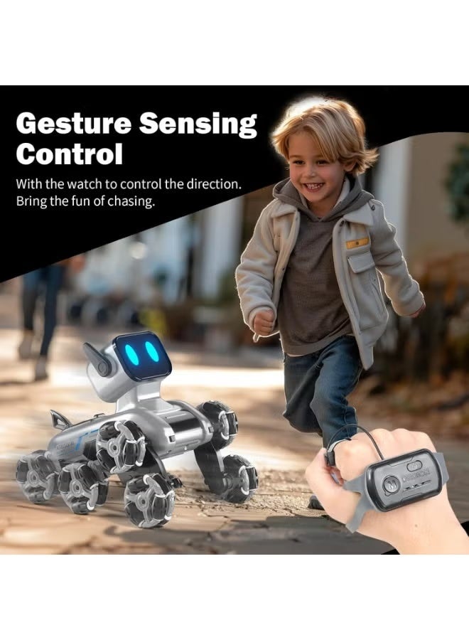 Remote Control Robot Boys Toys 6-8, 8Wd Gesture Sensing Stunt Rc Robot Dog For Kid Boys 8-12, Rc Car Toys For Boys 5-7,Boys Christmas Birthday Gifts 8-12 - Image 4