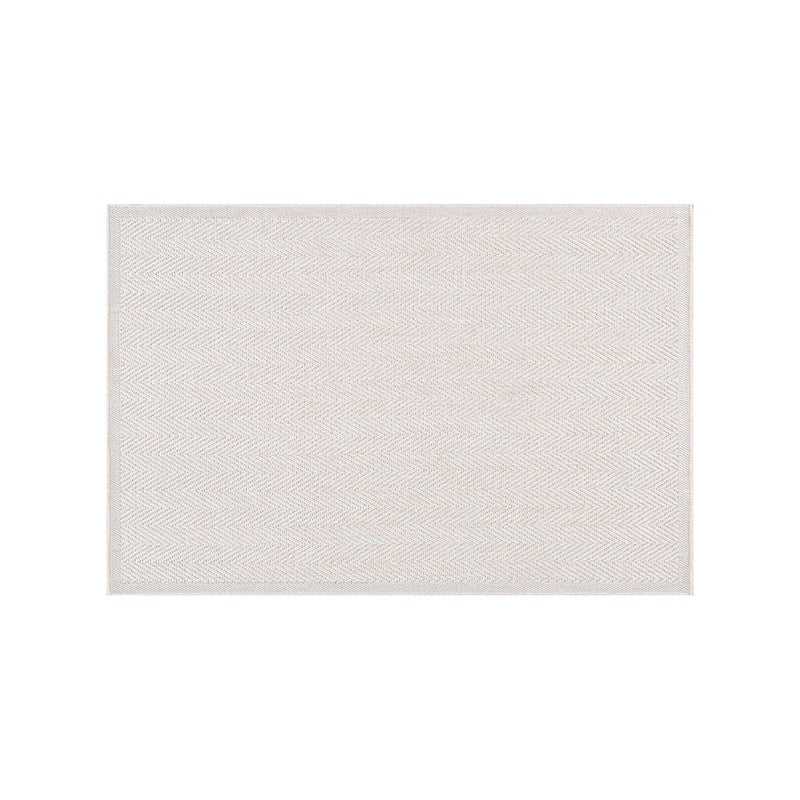 CAMILSON Easy Jute Rug 2x3, Indoor Outdoor Off-White Color Fiber Area Rugs for Bathroom and Kitchen Rug, Herringbone Seagrass Boho Woven Design, Easy-Cleaning, Washable Outside Carpet Alfombras 2 x 3 - Image 2