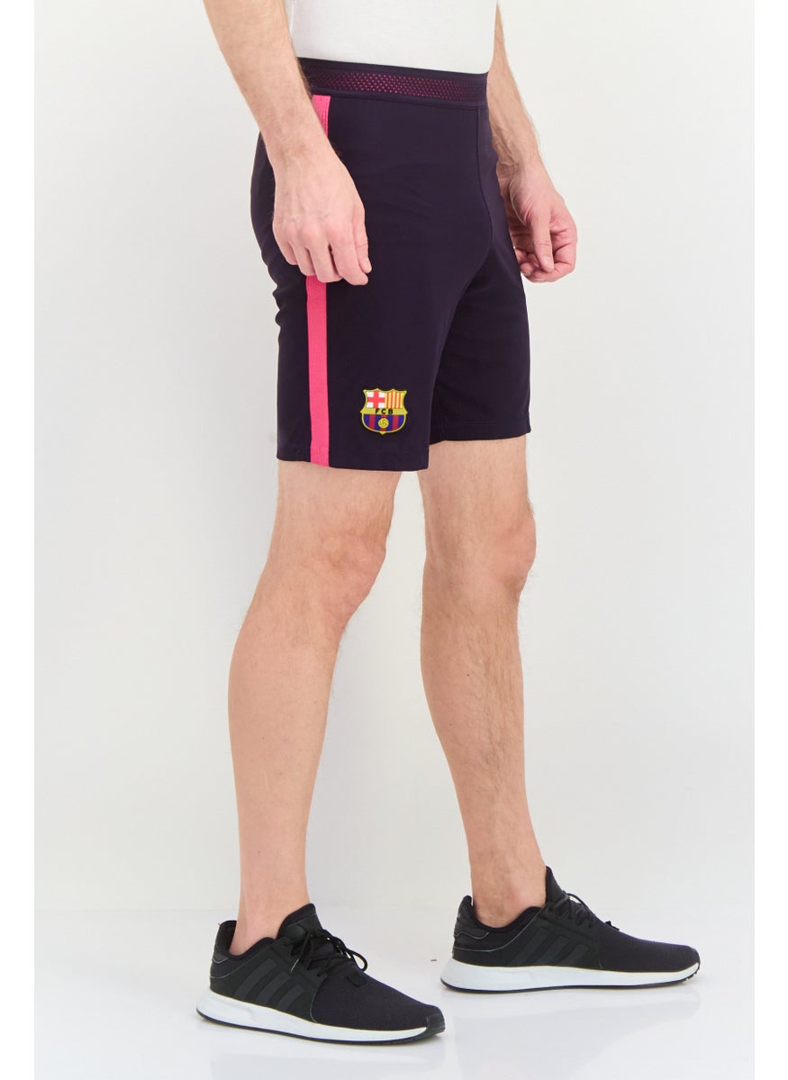 Nike Men Sportswear Fit Brand Logo FC Barcelona Football Short, Dark Purple  - Image 3