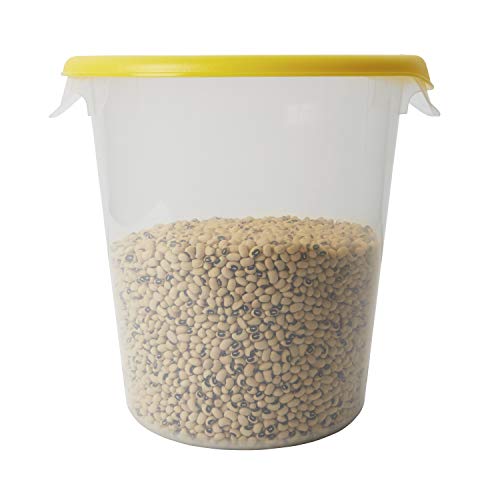 Rubbermaid Commercial Products Rubbermaid Commercial Lid, for Round Food Storage Container, Yellow, Fits 6-8 Qt. Containers - Image 1