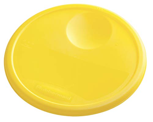 Rubbermaid Commercial Products Rubbermaid Commercial Lid, for Round Food Storage Container, Yellow, Fits 6-8 Qt. Containers - Image 2