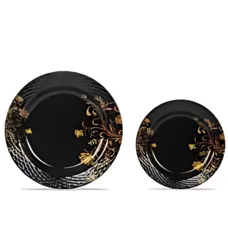 Drumstone (𝐅𝐈𝐑𝐒𝐓 𝐓𝐈𝐌𝐄 𝐄𝐕𝐄𝐑 𝐃𝐄𝐀𝐋 𝐖𝐈𝐓𝐇 𝟏𝟓 𝐘𝐄𝐀𝐑𝐒 𝐖𝐀𝐑𝐑𝐀𝐍𝐓𝐘) 40-Piece Melamine Lotus Dinner Set, Shatterproof Dinnerware, Lightweight and Heatproof - Image 2