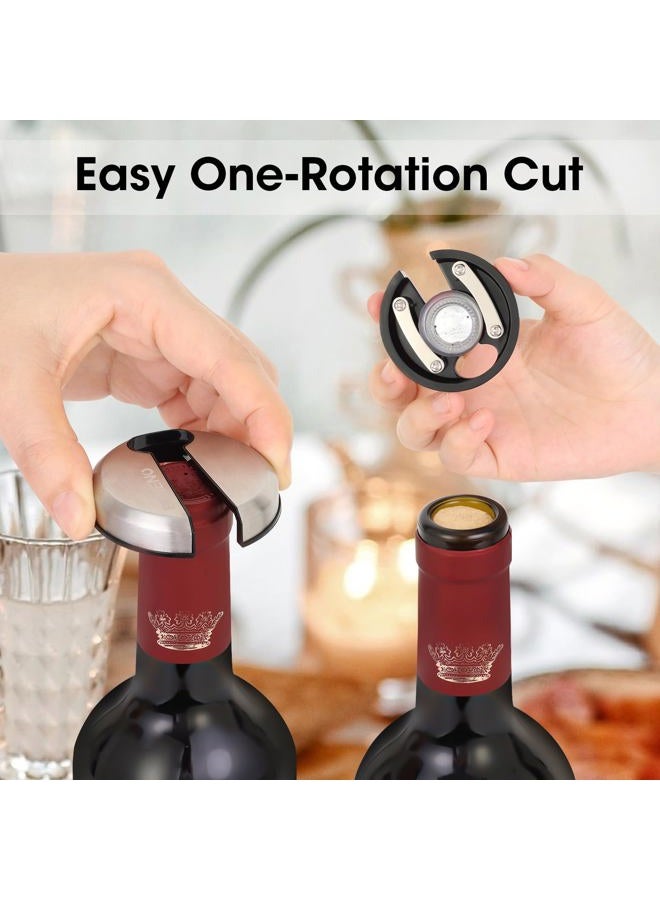 Beneno Wine Opener Gift Set Premium Wing Corkscrew Wine Bottle Opener with Multifunctional Bottles Opener, Wine Foil Cutter, Wine Vacuum Stopper, Wine Aerator Pourer Upgrade for Wine Lovers Man Woman - Image 5