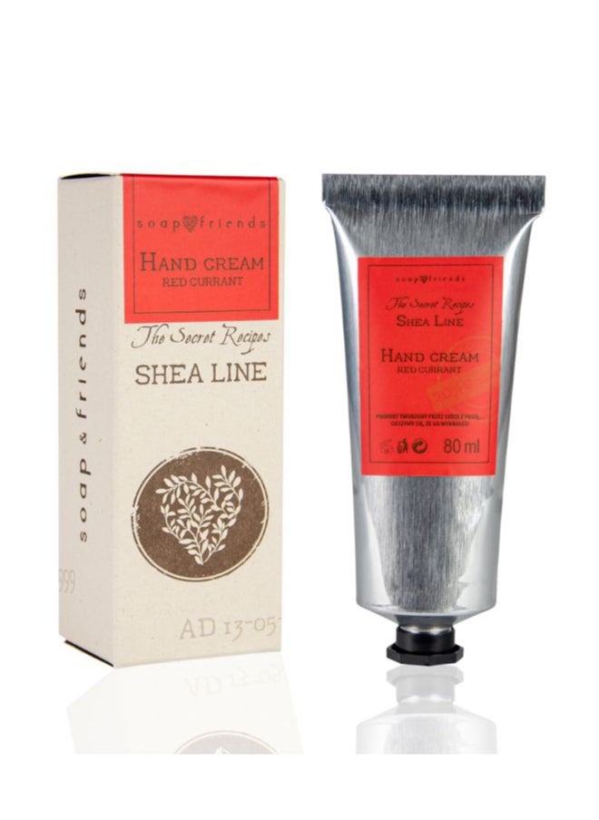Soap&Friends Soap&Friends Red Currant Hand Cream 80ml – Revitalizing Moisturizer with 20% Organic Shea Butter – Natural, Cruelty-Free Hand Cream  - Image 1