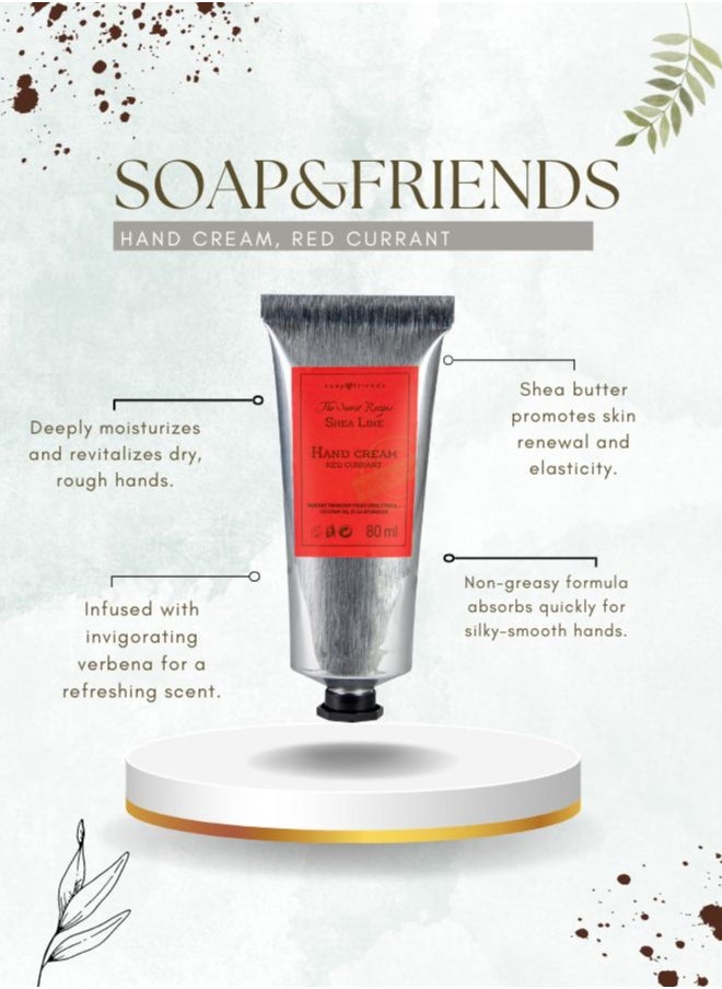 Soap&Friends Soap&Friends Red Currant Hand Cream 80ml – Revitalizing Moisturizer with 20% Organic Shea Butter – Natural, Cruelty-Free Hand Cream  - Image 3