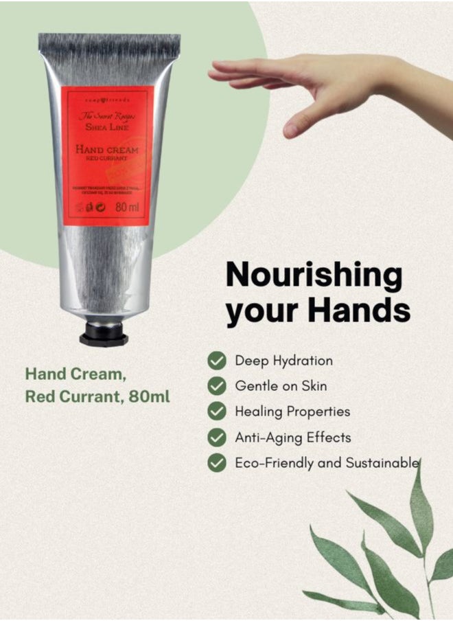 Soap&Friends Soap&Friends Red Currant Hand Cream 80ml – Revitalizing Moisturizer with 20% Organic Shea Butter – Natural, Cruelty-Free Hand Cream  - Image 4
