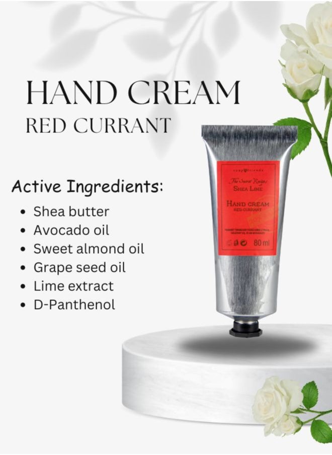 Soap&Friends Soap&Friends Red Currant Hand Cream 80ml – Revitalizing Moisturizer with 20% Organic Shea Butter – Natural, Cruelty-Free Hand Cream  - Image 5