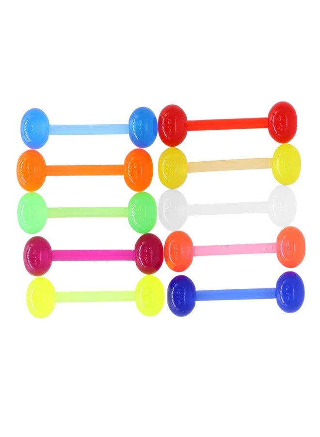 POYAMUSE Glow in the Dark Tongue Rings – 14G UV Acrylic Ball Barbell Piercing Jewelry for Women Beach Jewelry-acrylic - Image 1