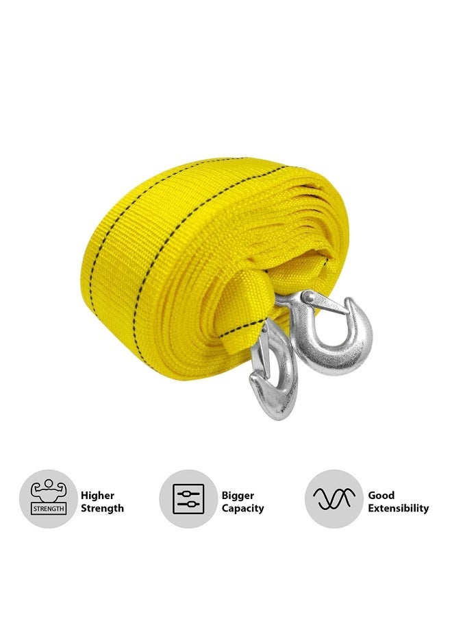 3XR Tow Rope 5 Meter 8 Ton Heavy Duty Recovery Strap with Forged Safety Hooks, High Strength Towing Rope for Cars, SUVs, Pickup Trucks, Vans & Emergency Vehicle Recovery, Model 6716 - Image 4