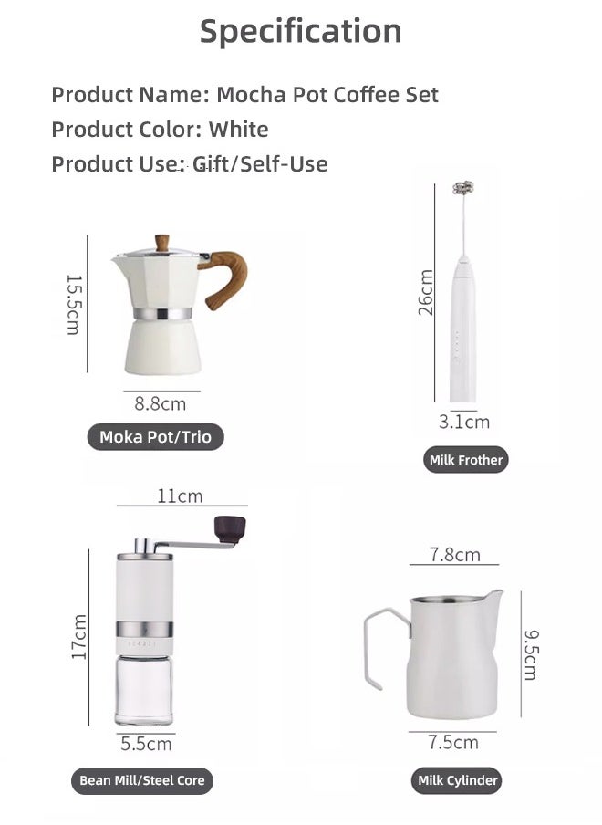V60 Coffee Maker Set,300ml Espresso Maker Steam Italian Stovetop Coffee Makers With Electric Ceramic Cooker Coffee Gift for Home Travel
