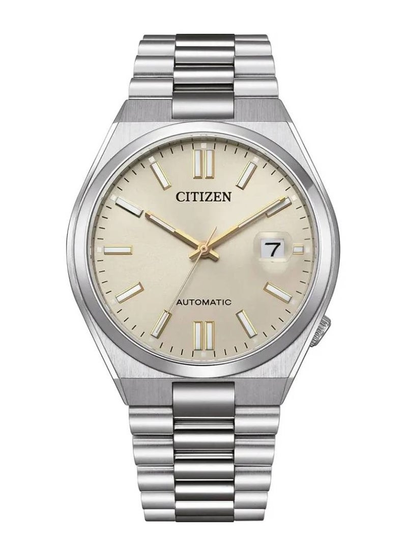 CITIZEN ساعة تسويوسا NJ0151-88W أوتوماتيكية للرجال من الستانلس ستيل