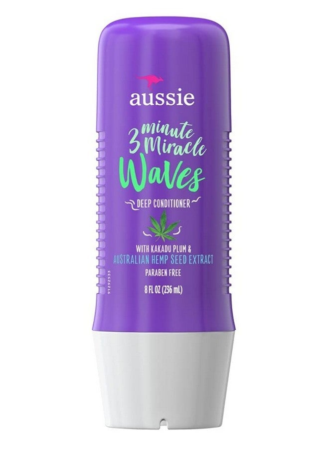 Aussie 3 Minute Miracle Waves Deep Conditioner 8 Ounce (236Ml) - Image 1
