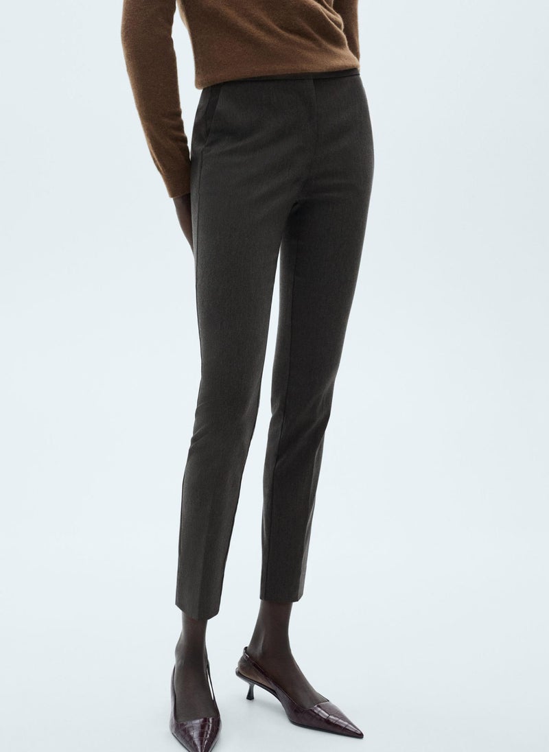 MANGO Crop Skinny Trousers  - Image 1