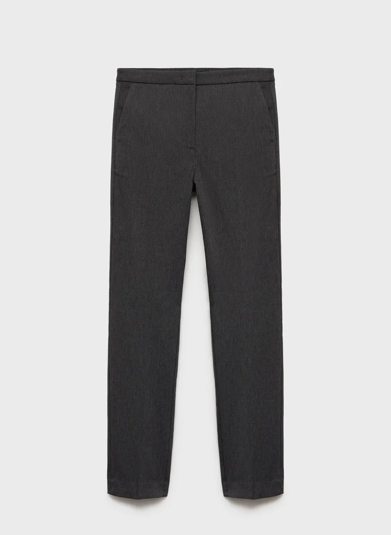 MANGO Crop Skinny Trousers