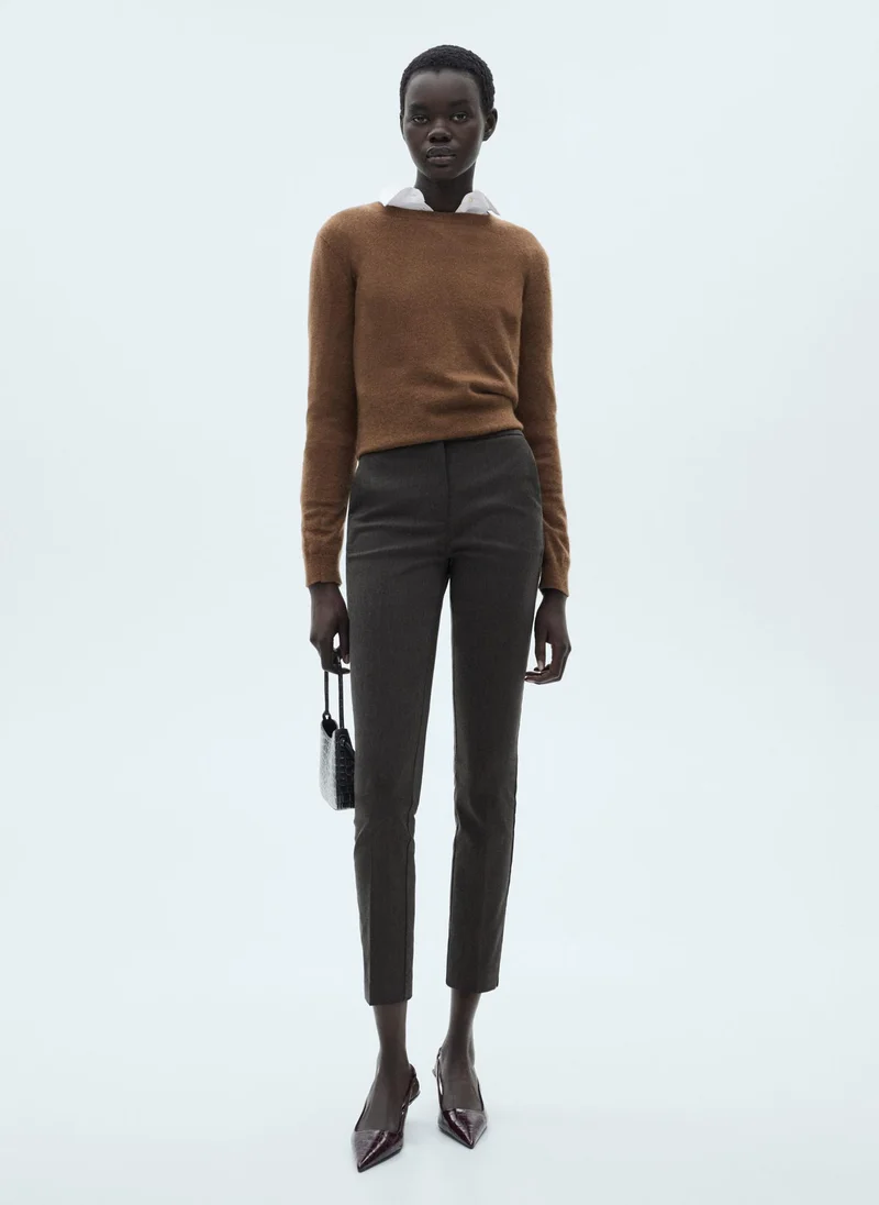 MANGO Crop Skinny Trousers