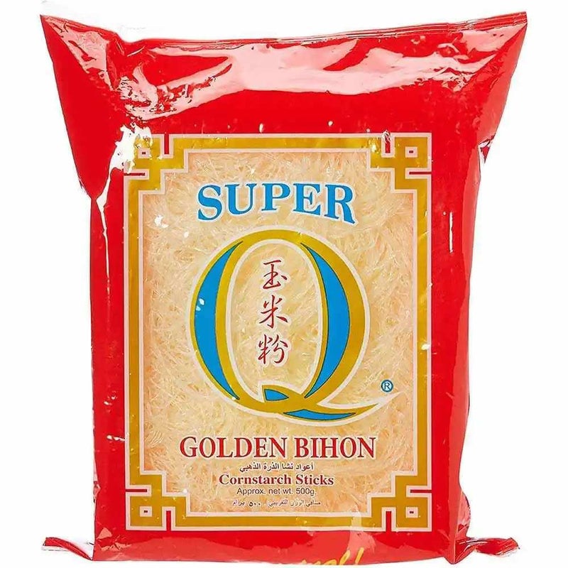 Super نودلز سوبر كيو جولدن بيهون من نشا الذرة، عصي نودلز نشا الذرة 500 جرام - Image 1