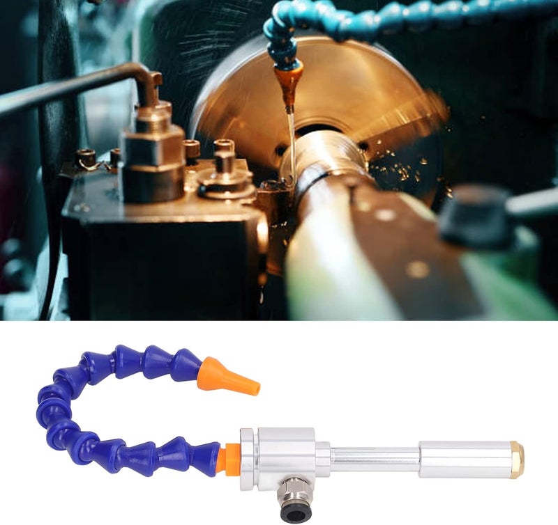 klarako Cold Airwith Flexible Tube, Aluminum MiniCold Air Dry Coolingwith Fitting, 520BTU / h 131Kcal / H Cold AirAirflow Machine for Plastic, Metal, Wood Processing - Image 3