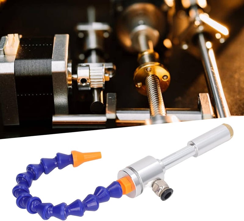 klarako Cold Airwith Flexible Tube, Aluminum MiniCold Air Dry Coolingwith Fitting, 520BTU / h 131Kcal / H Cold AirAirflow Machine for Plastic, Metal, Wood Processing - Image 4