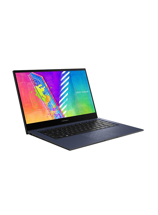 ASUS VivoBook GO Convertible Laptop With 14-Inch Full HD Touch Display, Celeron N4500 Processor/4GB RAM/128GB EMMC/Windows 11 Home/Intel UHD Graphics English/Arabic Quiet Blue - Image 3