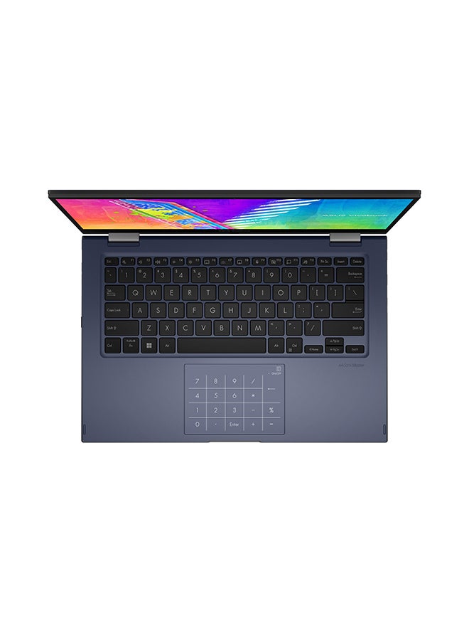 ASUS VivoBook GO Convertible Laptop With 14-Inch Full HD Touch Display, Celeron N4500 Processor/4GB RAM/128GB EMMC/Windows 11 Home/Intel UHD Graphics English/Arabic Quiet Blue - Image 5