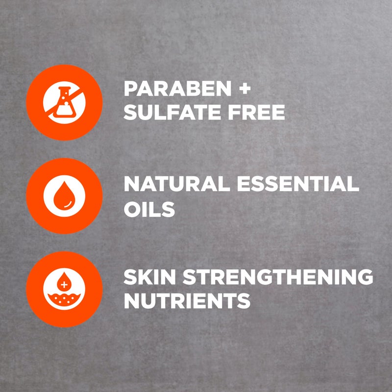 Dove Men+Care غسول الجسم دوف للرجال + العناية برائحة البرتقال الدموي لإعادة بناء البشرة في الحمام مع منظفات ومرطبات نباتية 26 أونصة سائلة - Image 4