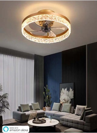 مصباح مروحة سقف ذكي مع تطبيق للتحكم عن بعد والجوال - pzsku/Z4824EB54141D3D9CDCEEZ/45/_/1676986259/9cc273e4-bb53-488b-97b8-5d4e257c50b7