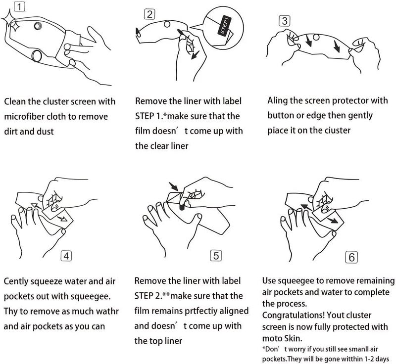 QASULER Motorcycle Dashboard Screen Protector for Meteor 350 - Image 5