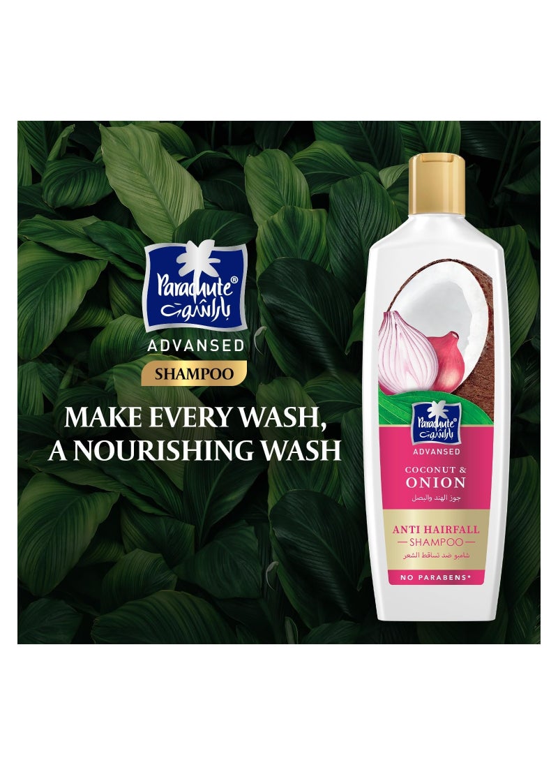 Parachute Anti-Hairfall Shampoo With Onion And Coconut - 340ml  - Image 3