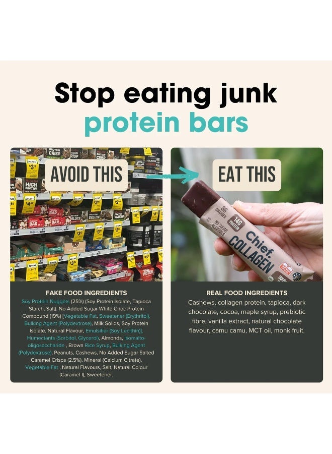Chief Collagen Protein Bars – Double Chocolate (12 Bars) - Image 5