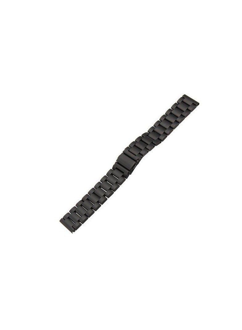 أحزمة بديلة معدنية من الفولاذ المقاوم للصدأ سريعة الإصدار 20 مم متوافقة مع الساعة الذكية Amazfit Bip 3 / Bip 3 Pro - أسود - Image 5