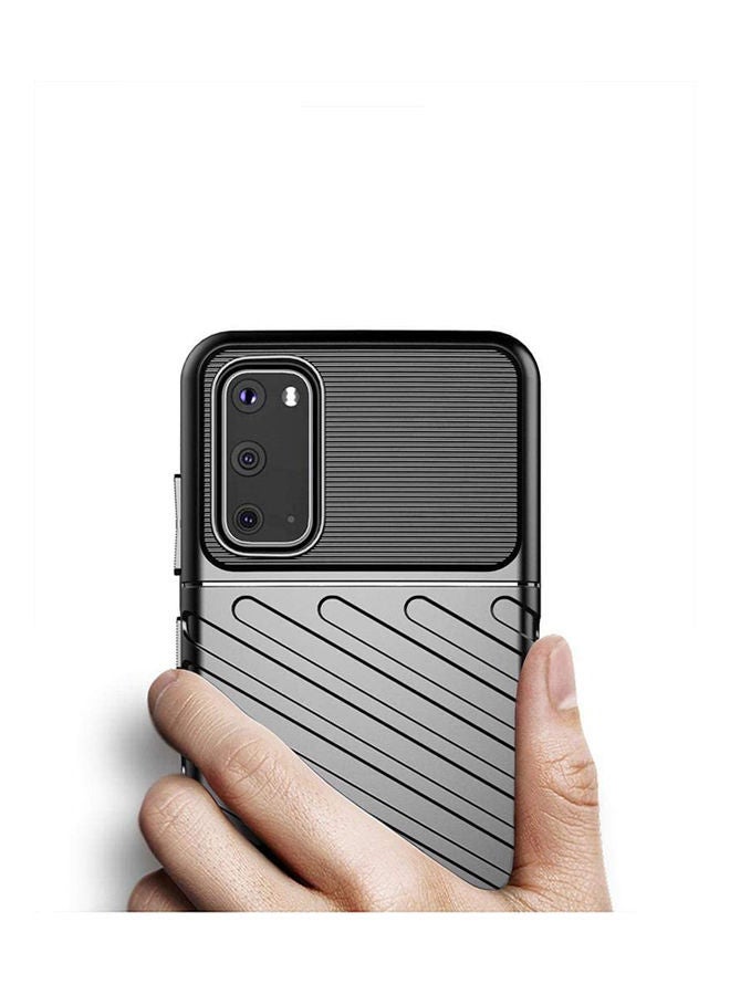 NIBEMINENT New Silicone Antifall Soft Case Cover For Samsung Galaxy S20 Black - Image 2