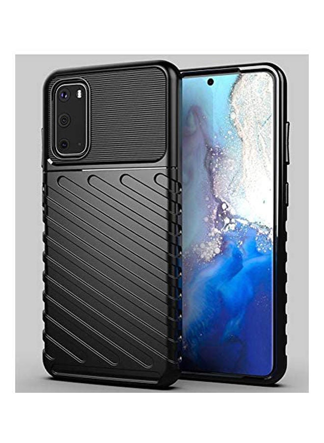 NIBEMINENT New Silicone Antifall Soft Case Cover For Samsung Galaxy S20 Black - Image 1