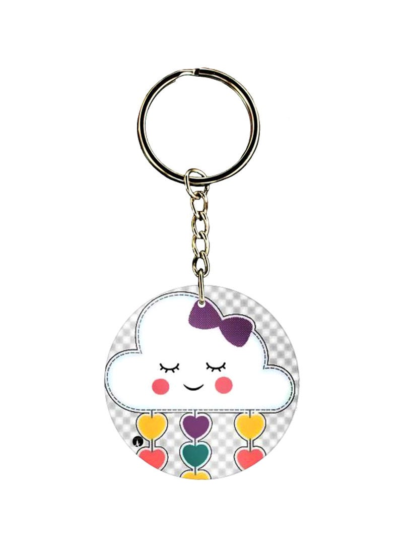 RKN Cloud Printed keychain
