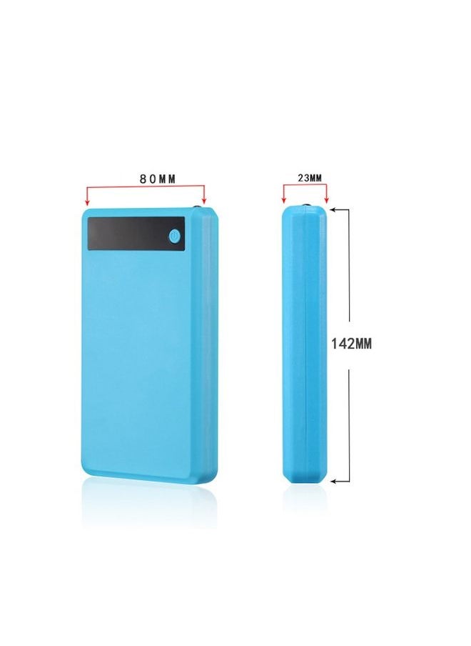 HuHa - Q6 Removable 6 Sections 18650 Battery Box Charger Case, Style: Ordinary(Red) - Image 1