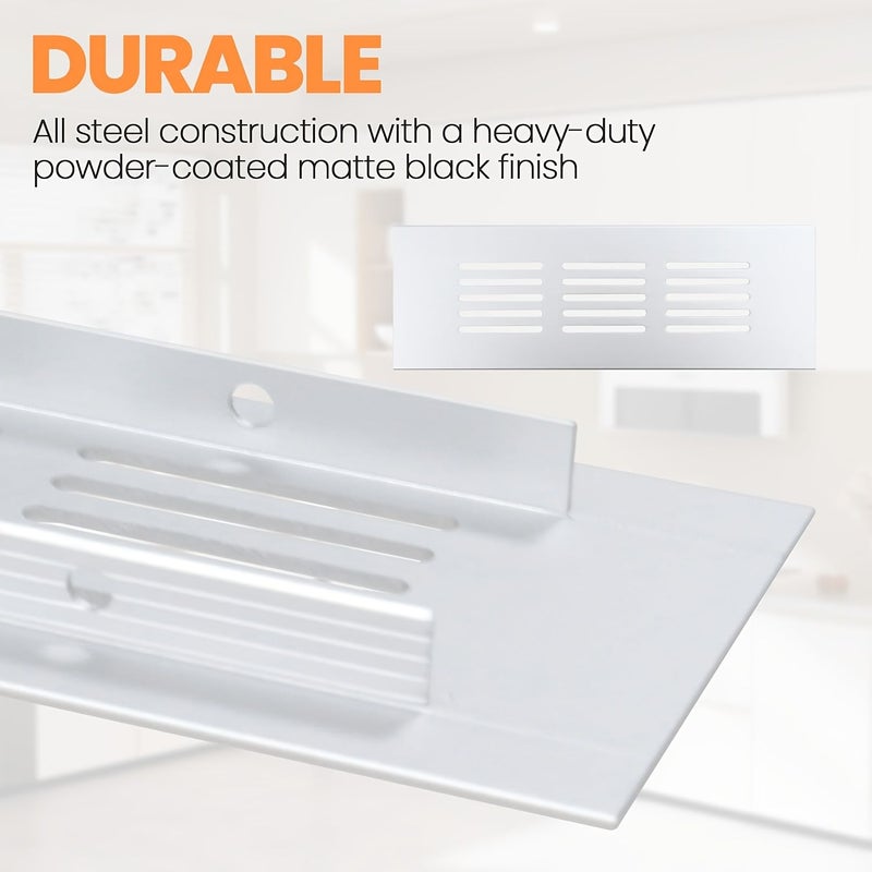 4pcs Heavy Duty Aluminum Mesh Grille for Heat Dissipation Floor Cabinet Wall Ceiling - Image 5