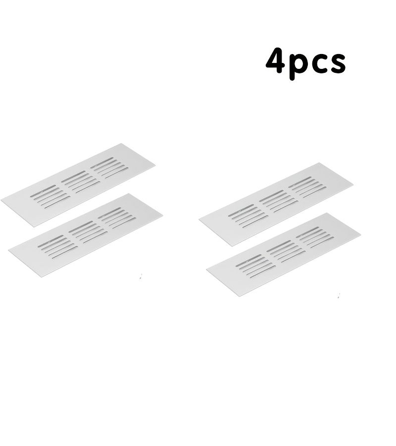 4pcs Heavy Duty Aluminum Mesh Grille for Heat Dissipation Floor Cabinet Wall Ceiling - Image 1