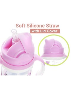 R for Rabbit Premium Bubble Baby Sipper ;10 Fl Oz ; Anti Spill Sippy Cup With Soft Silicone Straw Bpa Free & Non Toxic For Baby Kids Of 9+ Months(300 Ml Pink)  - Image 3