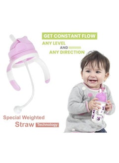 R for Rabbit Premium Bubble Baby Sipper ;10 Fl Oz ; Anti Spill Sippy Cup With Soft Silicone Straw Bpa Free & Non Toxic For Baby Kids Of 9+ Months(300 Ml Pink)  - Image 5
