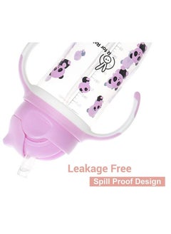 R for Rabbit Premium Bubble Baby Sipper ;10 Fl Oz ; Anti Spill Sippy Cup With Soft Silicone Straw Bpa Free & Non Toxic For Baby Kids Of 9+ Months(300 Ml Pink)  - Image 4