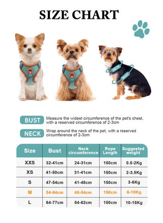 Small Dog Harness No Pull, Adjustable Dog Strap, Easy Control Padded Dog Vest Harness, Reflective No-Pull Pet Harness for Outdoor Walking，Training - view 2