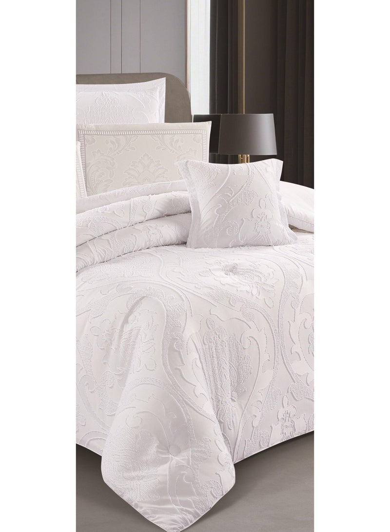 ريد روز مفرش سرير نفر صيفي فاخر بلمسة ناعمة وتطريز ملكي مميز ، مصنوع بخامة مايكروفايبر للأجواء الصيفيه - Image 3