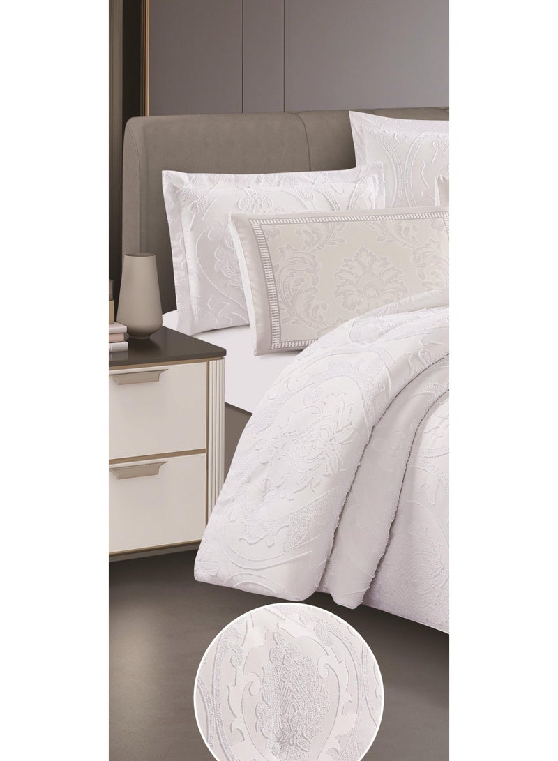 ريد روز مفرش سرير نفر صيفي فاخر بلمسة ناعمة وتطريز ملكي مميز ، مصنوع بخامة مايكروفايبر للأجواء الصيفيه - Image 2