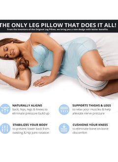 SYOSI Contour Legacy Leg & Knee Foam Support Pillow, Soothing Pain Relief for Sciatica, Back, Hips, Knees & Sciatica Nerve Pressure Relief  - Image 3