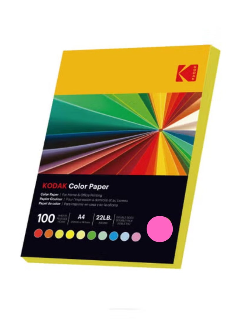 Kodak Color Paper Double Sides A4 (210x297mm) 100 Sheets 80 GSM
