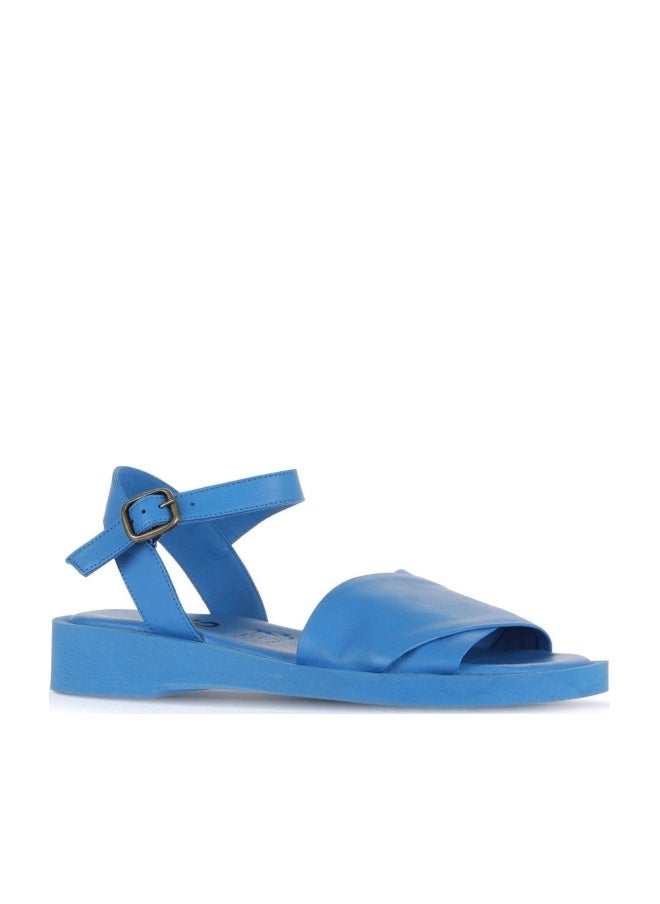 BUENO Women's Flat Sandals – Minimalist Open-Toe Design with Ankle Buckle Strap and Cushioned Insole for Everyday Comfort - Image 1